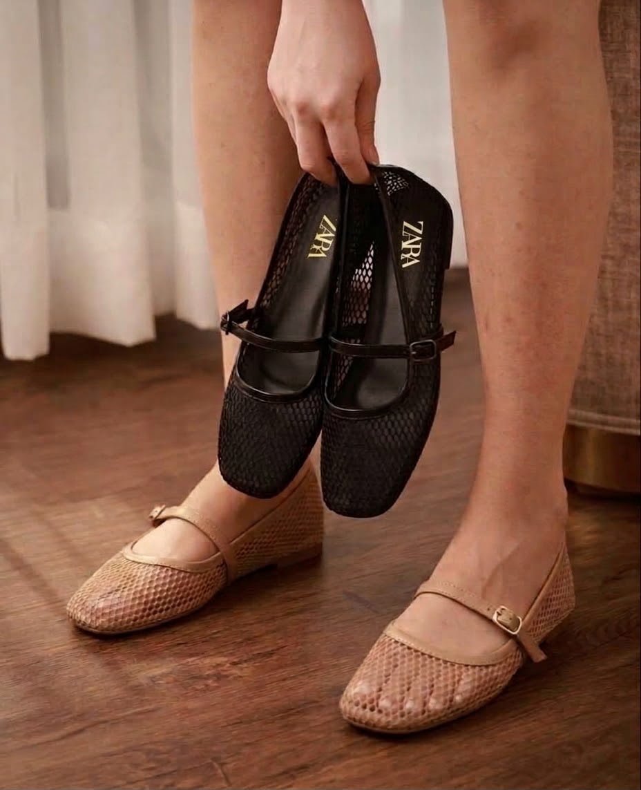 Ballet Net Mesh Flats