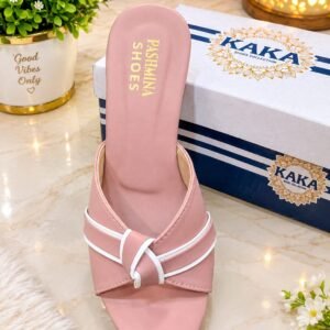 Cross Strap Block Heel Mules detail view