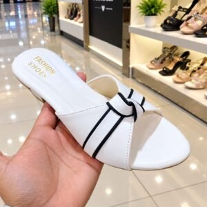 Cross Strap Block Heel Mules detail view