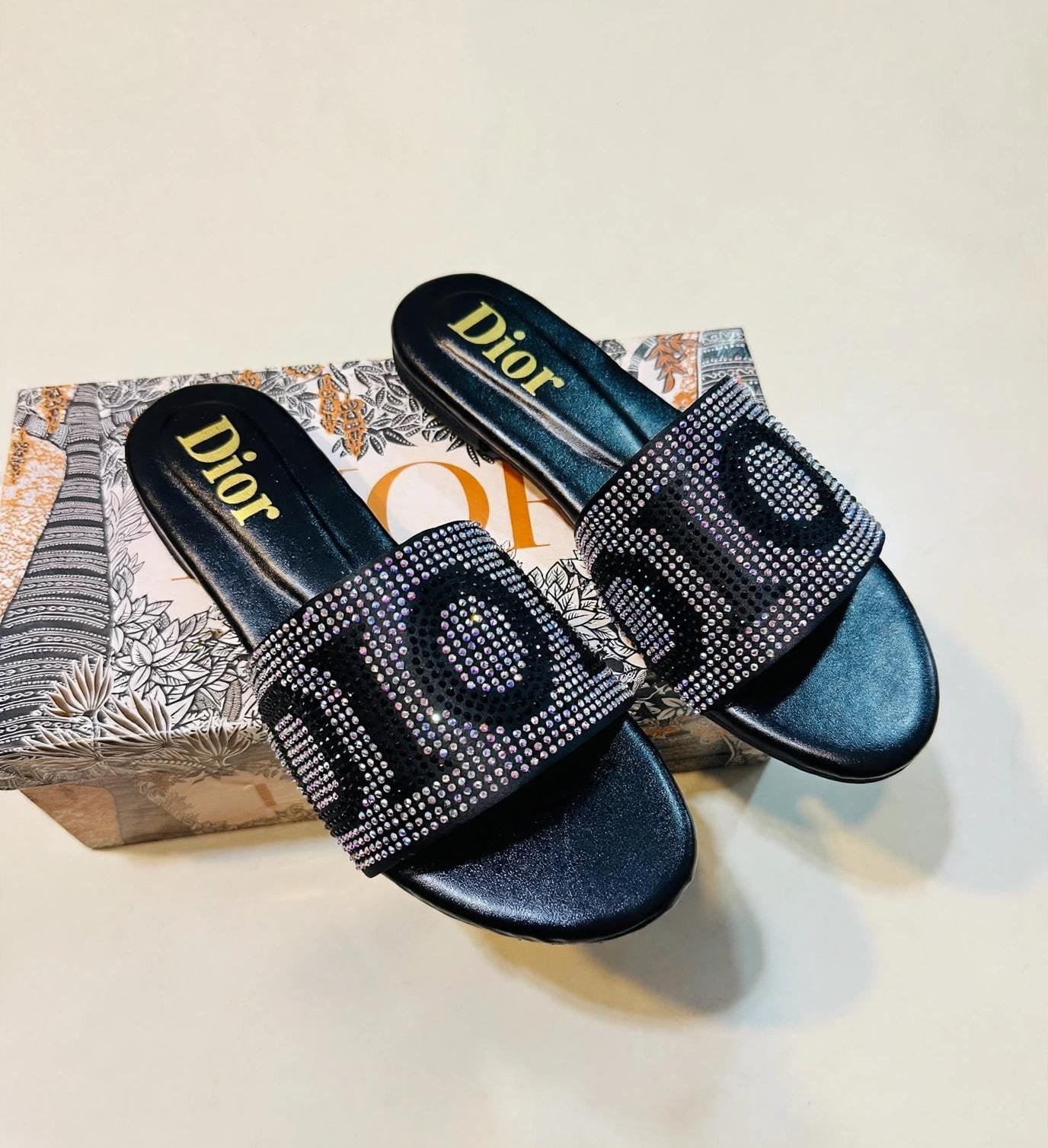 DIOR Flat Slides