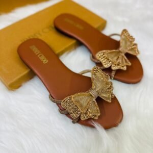 Jimmy Choo Butterfly Slides detail view