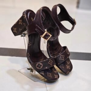LV Monogram Block Heels
