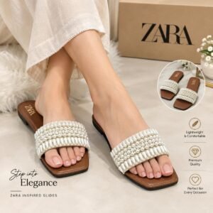 Zara Cutout Flat Slides detail view