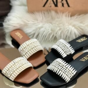 Zara Cutout Flat Slides