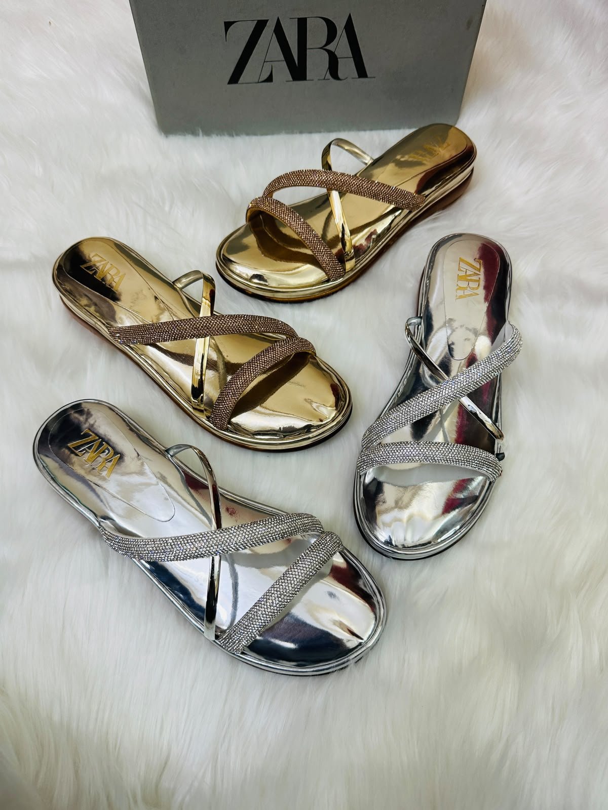 Zara PU Sole Comfort Slides